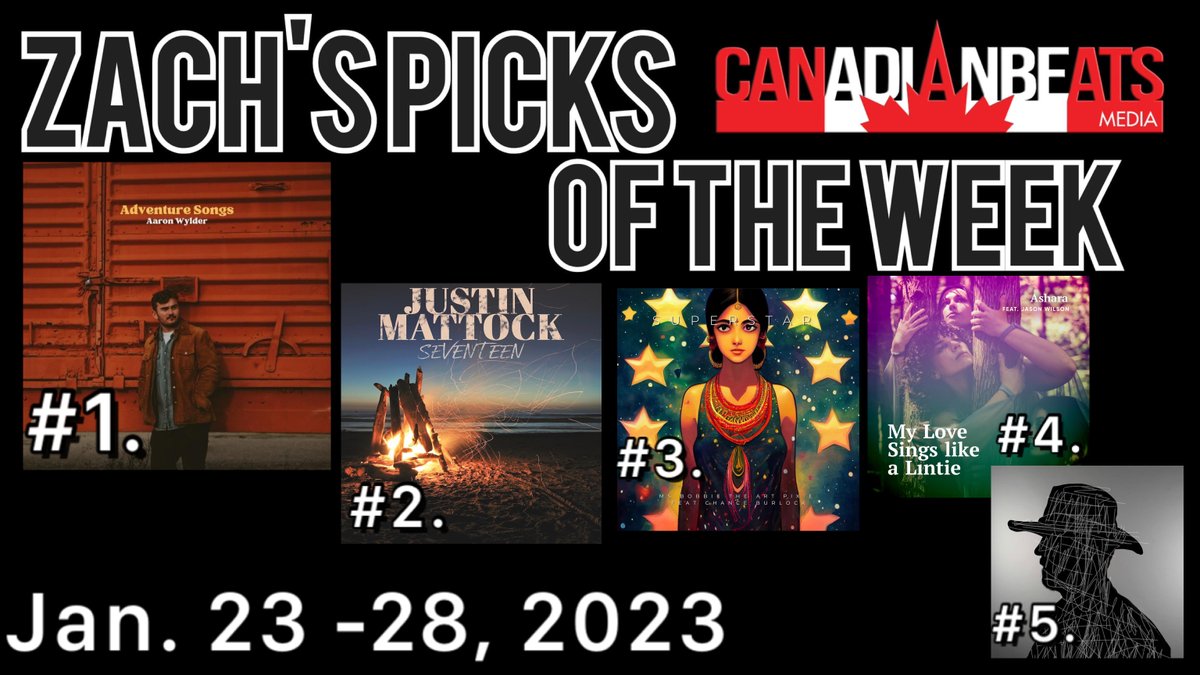 This week's #ZachsPicksOfTheWeek is now live! Find out which five posts from #CanadianBeats Zach wants YOU to check out! canadianbeats.ca/2023/01/23/zac…