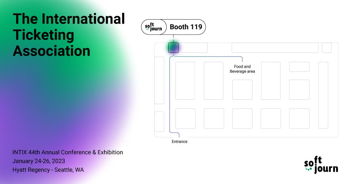 Softjourn's tweet image. Good morning, #INTIX2023 Attendees!🎫⚡️

We are excited to eat, sleep, and breathe #ticketing 🎟️this week at @intixassoc&apos;s 2023 Conference. 

Come find us at Booth 119!