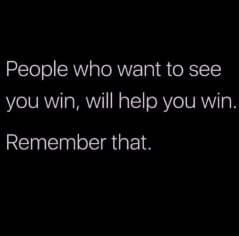 Choose people wisely. 🙌