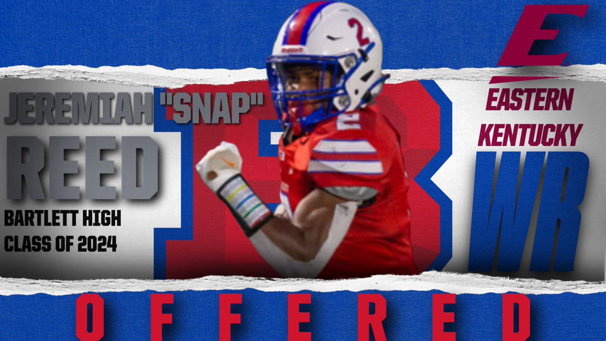 Bartlett_FB's tweet photo. Snap Reed c/o 24 picking up an OFFER from EKU !!! @Cox83Caleb @SnapReed2024 https://t.co/EDwBO5QYXP