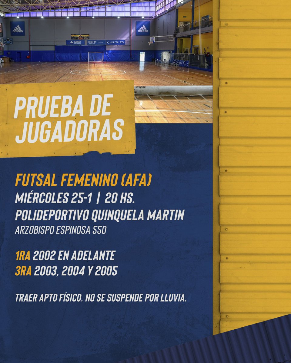 BocaFutsal's tweet photo. ¡ᴘʀᴜᴇʙᴀ ᴅᴇ ᴊᴜɢᴀᴅᴏʀᴀꜱ! ⚽️🏃🏽‍♀️ https://t.co/jJ1arC356h