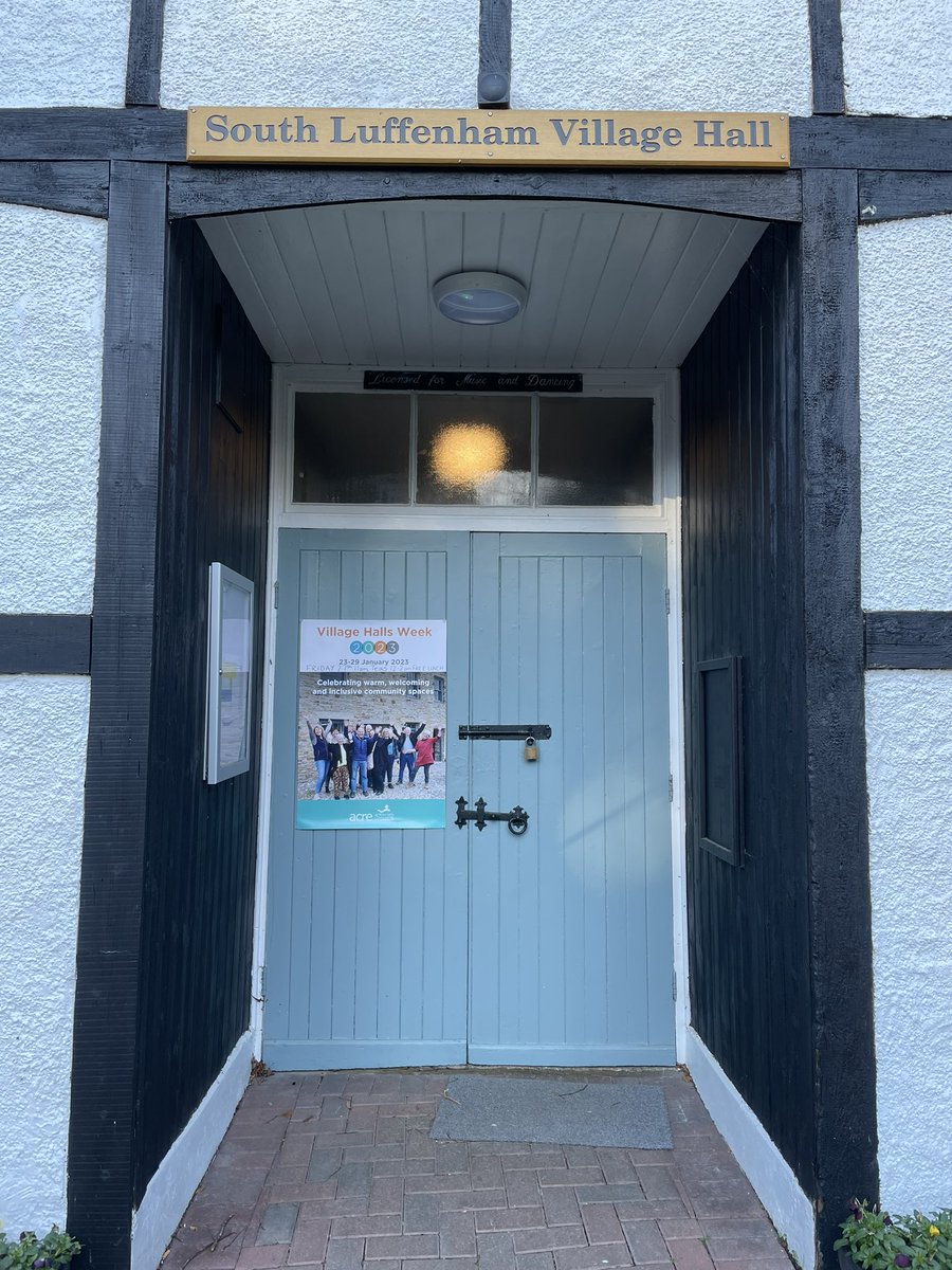 #villagehallsweek <a href="/ACRE_national/">ACRE</a> 
Poster up, bunting up, ready for Teas and Lunch on Friday!