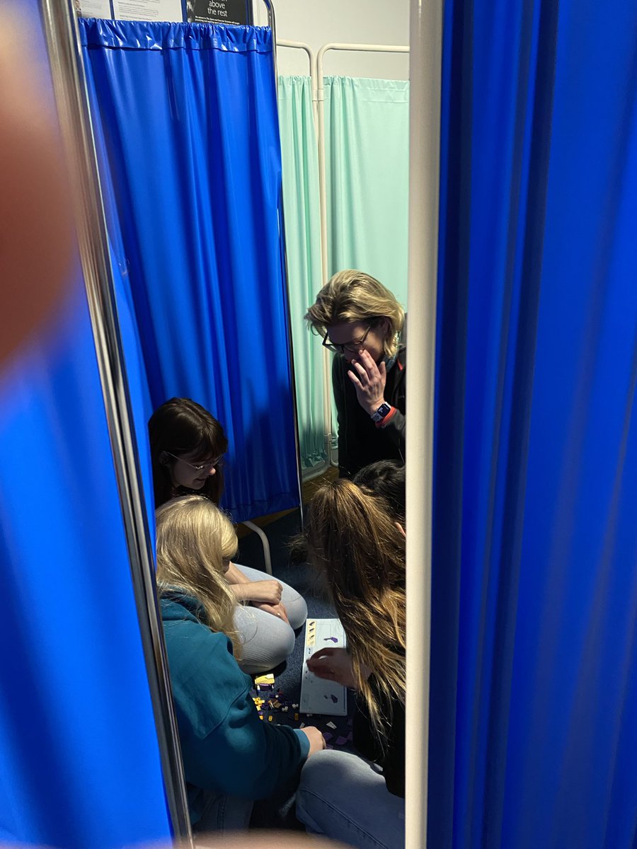 OT_UoG's tweet image. More fun today 😀 Our first year students were out and about today exploring the impact of #environmentdemands on #occupationalperformance. (Building Lego kits in awkward/ difficult places)