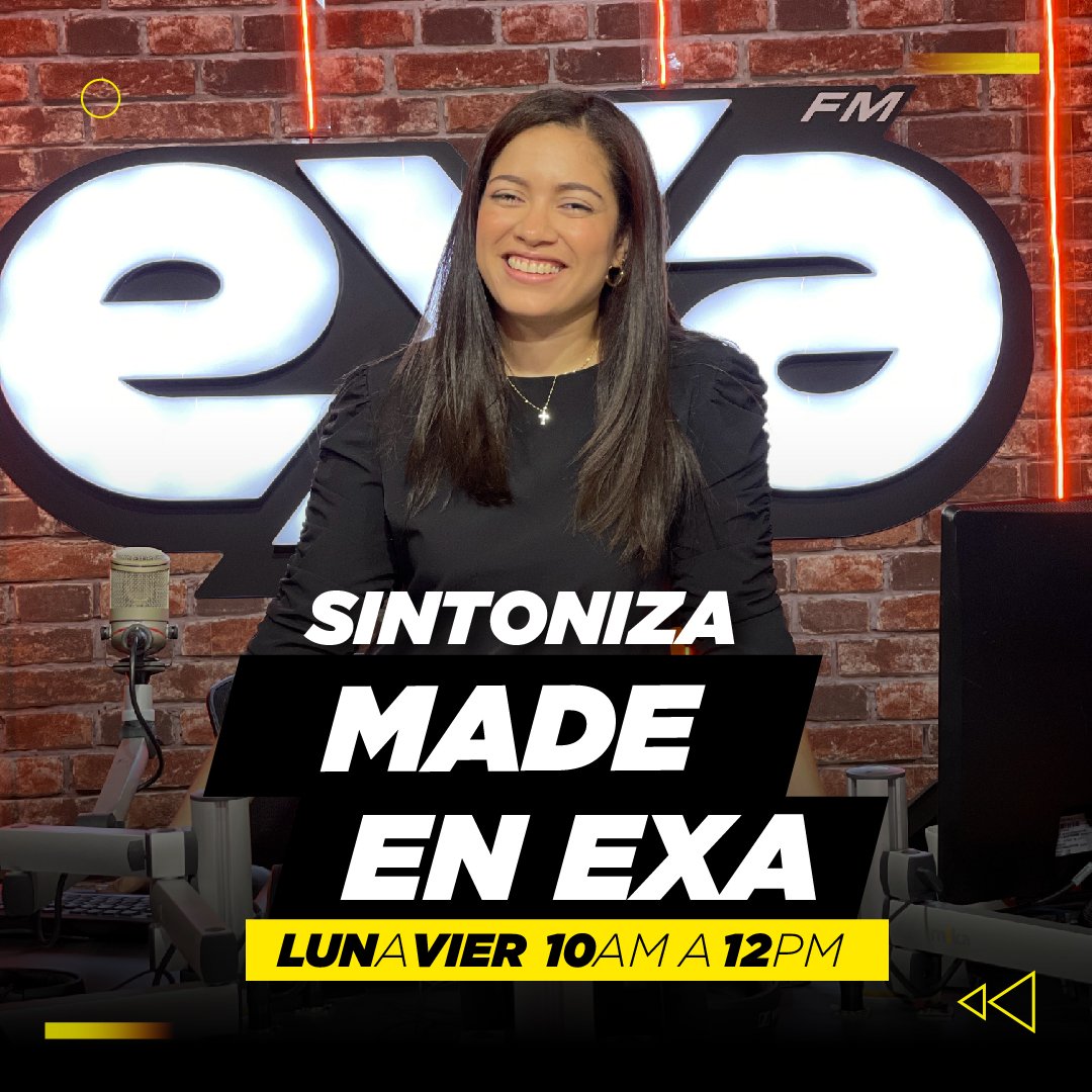 exa969fm's tweet photo. ¿Estás preparado para recibir a la bella @madelinarnaud en tu radio?📻

¡Pues se acabó la espera! En breve estaremos disfrutando su segmento de 10 a 12 pm⏰

#Exafm #PonteExa #ExaRD #MadeEnExa https://t.co/p0t1TTRI2T