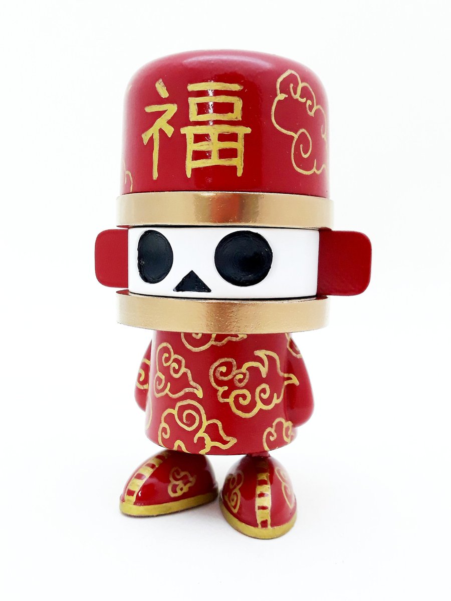 meikstaf's tweet photo. Kadz V5. Went for the Chinese New Year costume vibes for this one.

#Kadz #ArtToy #3DPrinting #DesignerToy #DesignerToys #ArtToys #handpainted https://t.co/AkPxBTlqoZ