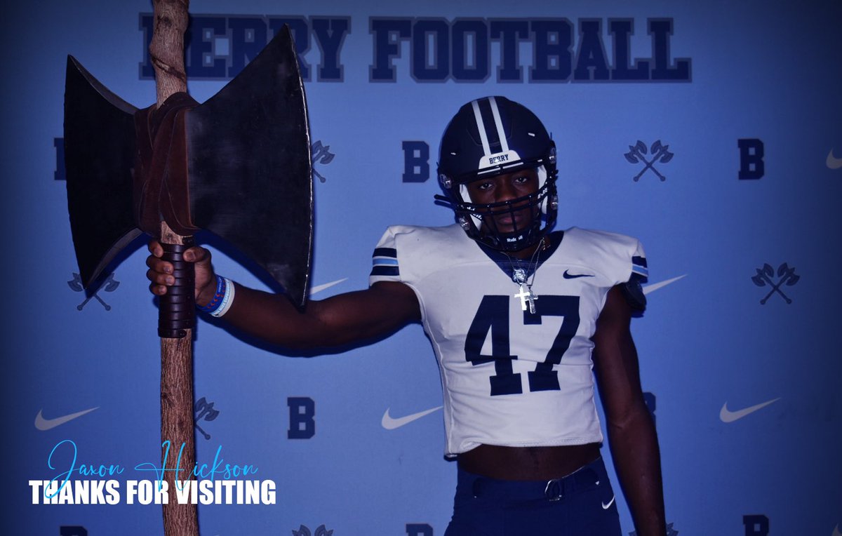 Had a great time on my first official visit to <a href="/BerryFootball/">Berry Football</a> loved it!