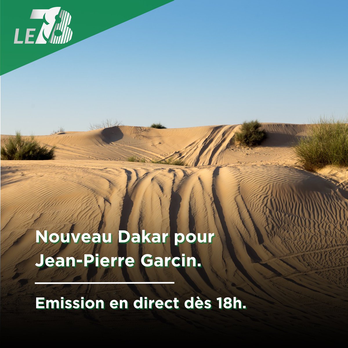 LaurentMazaury's tweet photo. RT TV78Officiel: #Le78

Suivez l’actualité sportive dans les Yvelines avec @MickaelElmidoro 
Ce lundi soir, retour sur le @dakar 2023 avec le coureur Jean-Pierre Garcin mais aussi le derby @rugbyversailles et #plaisir en rugby et les résultats du wd.  

… https://t.co/2QLkOvobKS