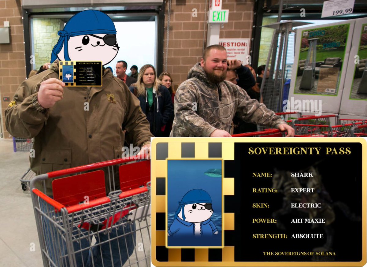 Shout out to @TheSovereignNFT for the sovereignty pass 🫡 
Go give them a follow and DYOR.