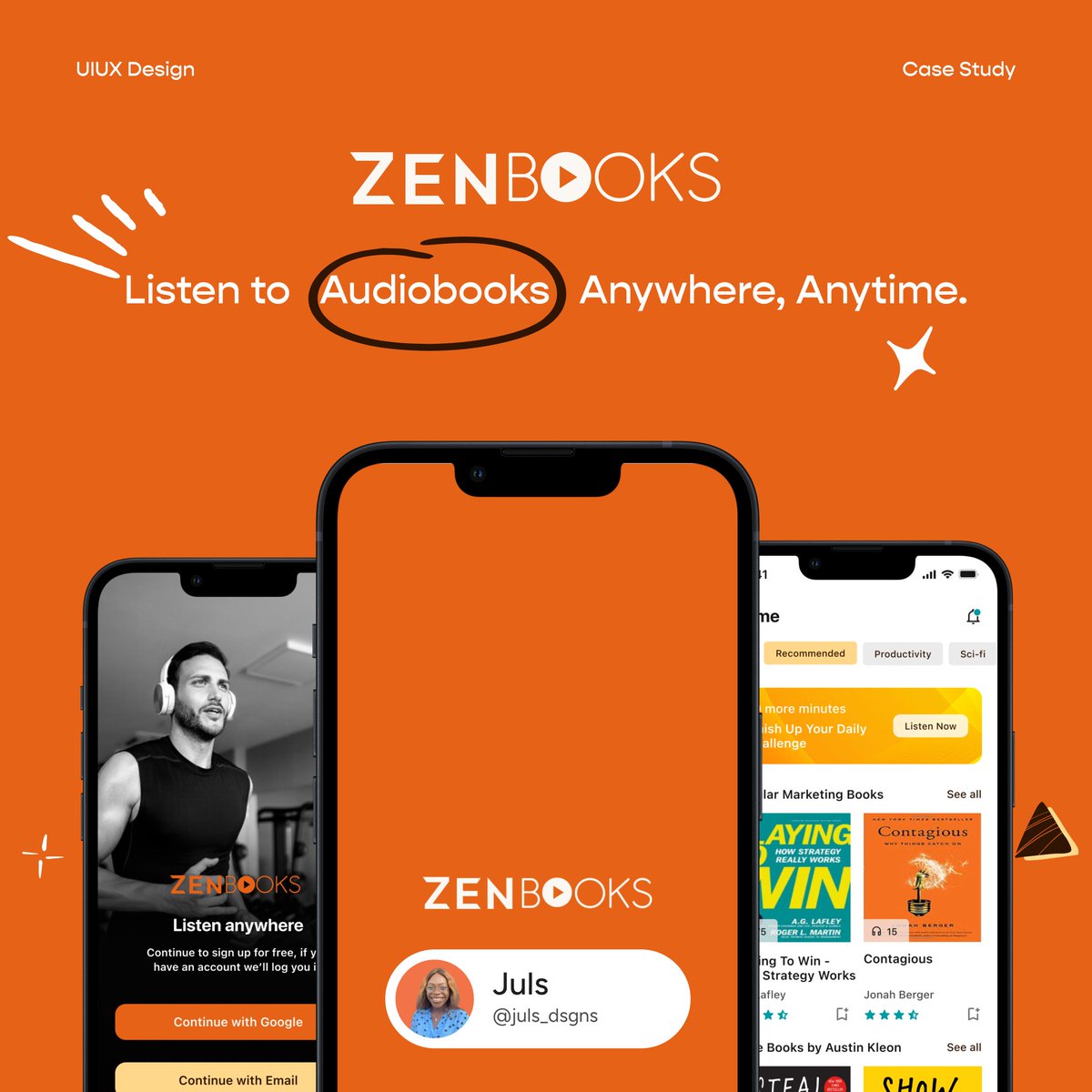 I designed an Audiobook app - Zenbooks 🚀
It allows users gain knowledge while performing other tasks
Just plugin your earphones and listen anywhere , anytime ✨

Check detailed case study via this link 👉🏽 behance.net/gallery/160804…
 
#uiuxdesign #uidesign