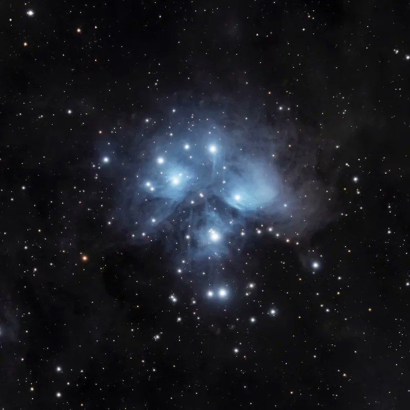 earthskyscience's tweet image. Irwin Seidman at Fox Observatory, Bruce Peninsula, Ontario, Canada, captured this image of The Pleiades star cluster. on Januray 14. Thank you, Irwin! 🌌📸

Check out more images from EarthSky readers in EarthSky Community Photos: bit.ly/3iVgiN8