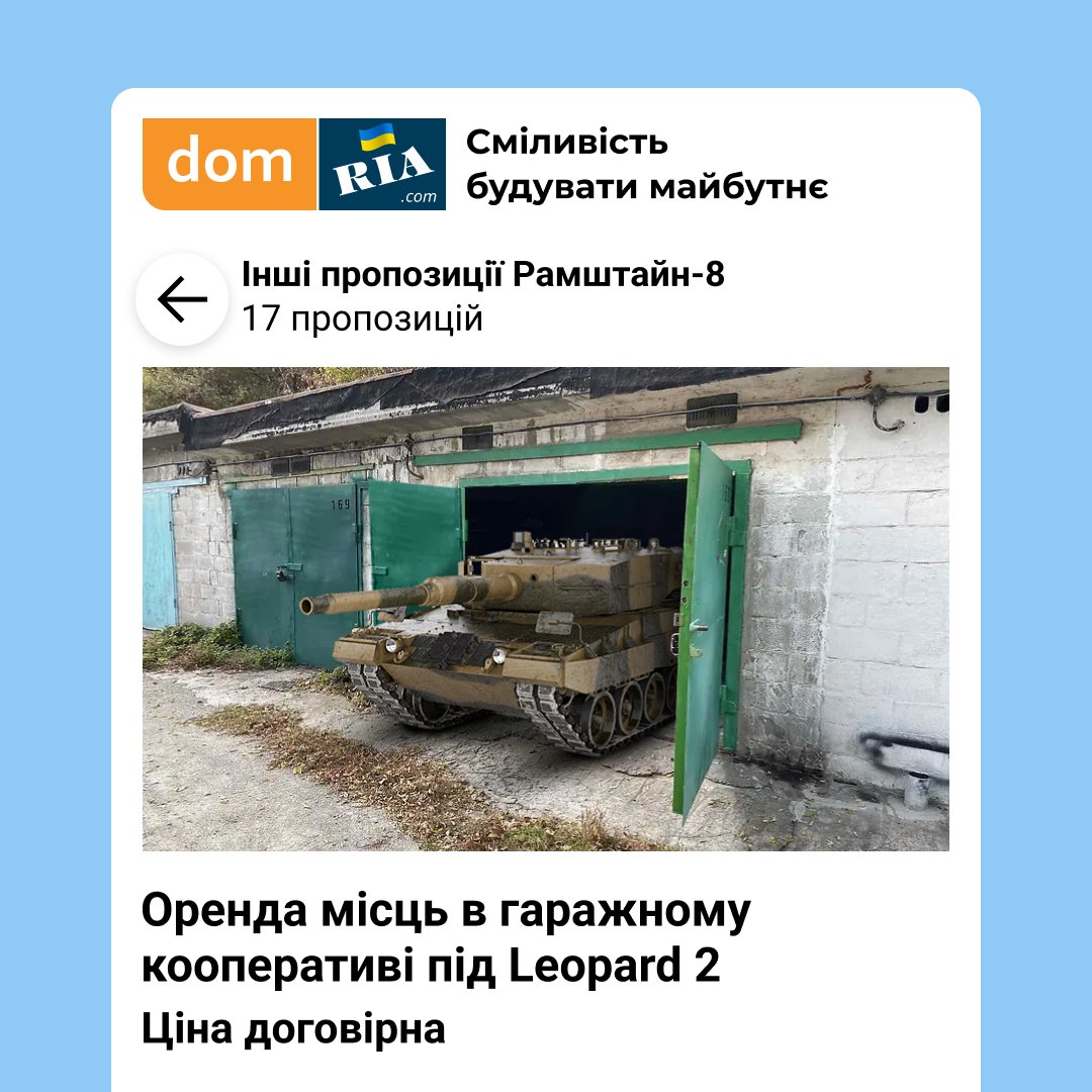 DOM_RIA_com's tweet image. Випускайте леопардів! Ми маємо де їх прихистити 😅
#freetheleopards

 Let’s bring Leopard to Ukraine! 🇺🇦