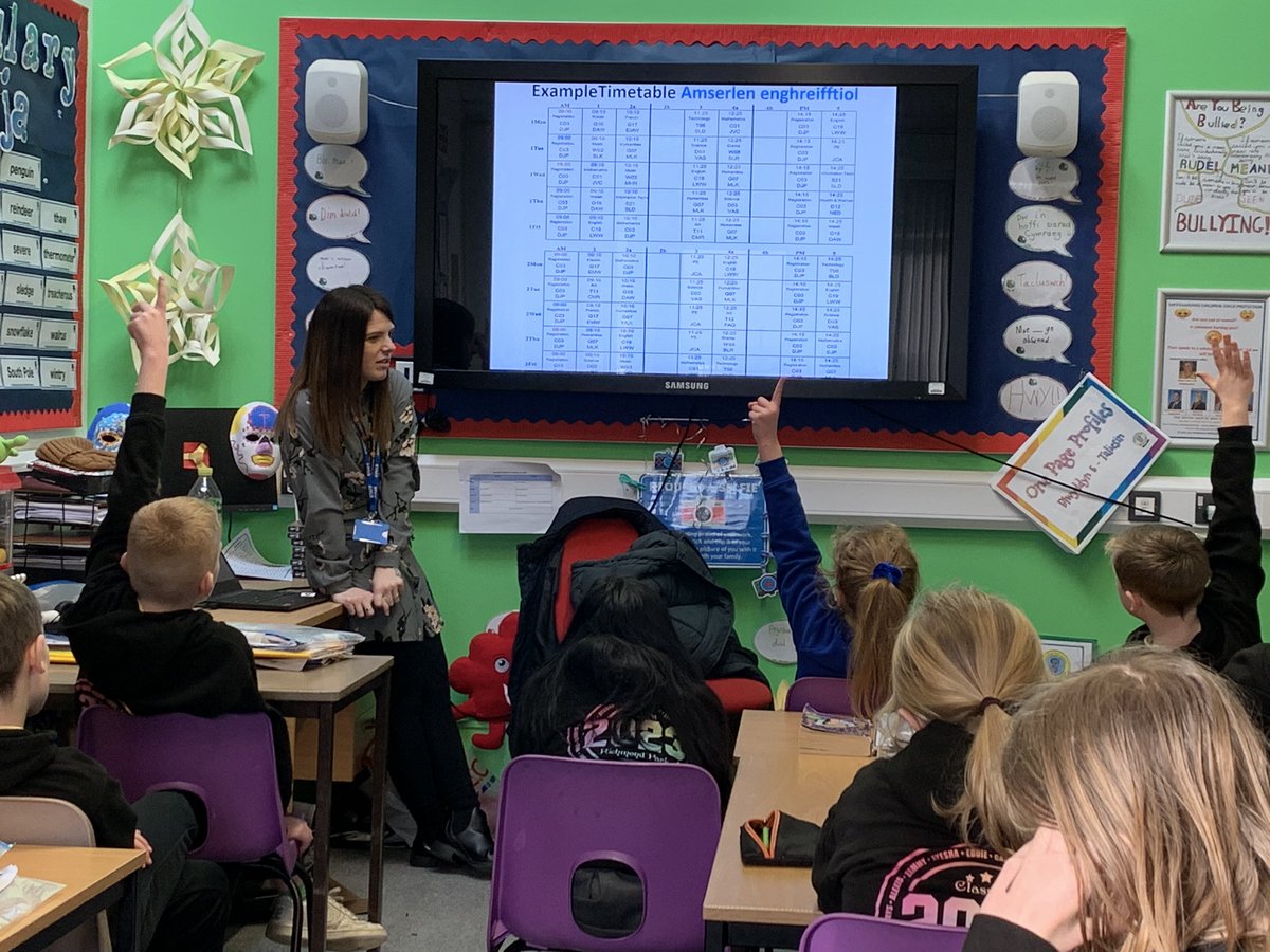 Thank you so much to Mrs Wright from <a href="/qehigh/">Q. E. High School</a> for visiting #CaradogRPS today and sharing information about the school. They can’t wait to move up to you in September 🏫.