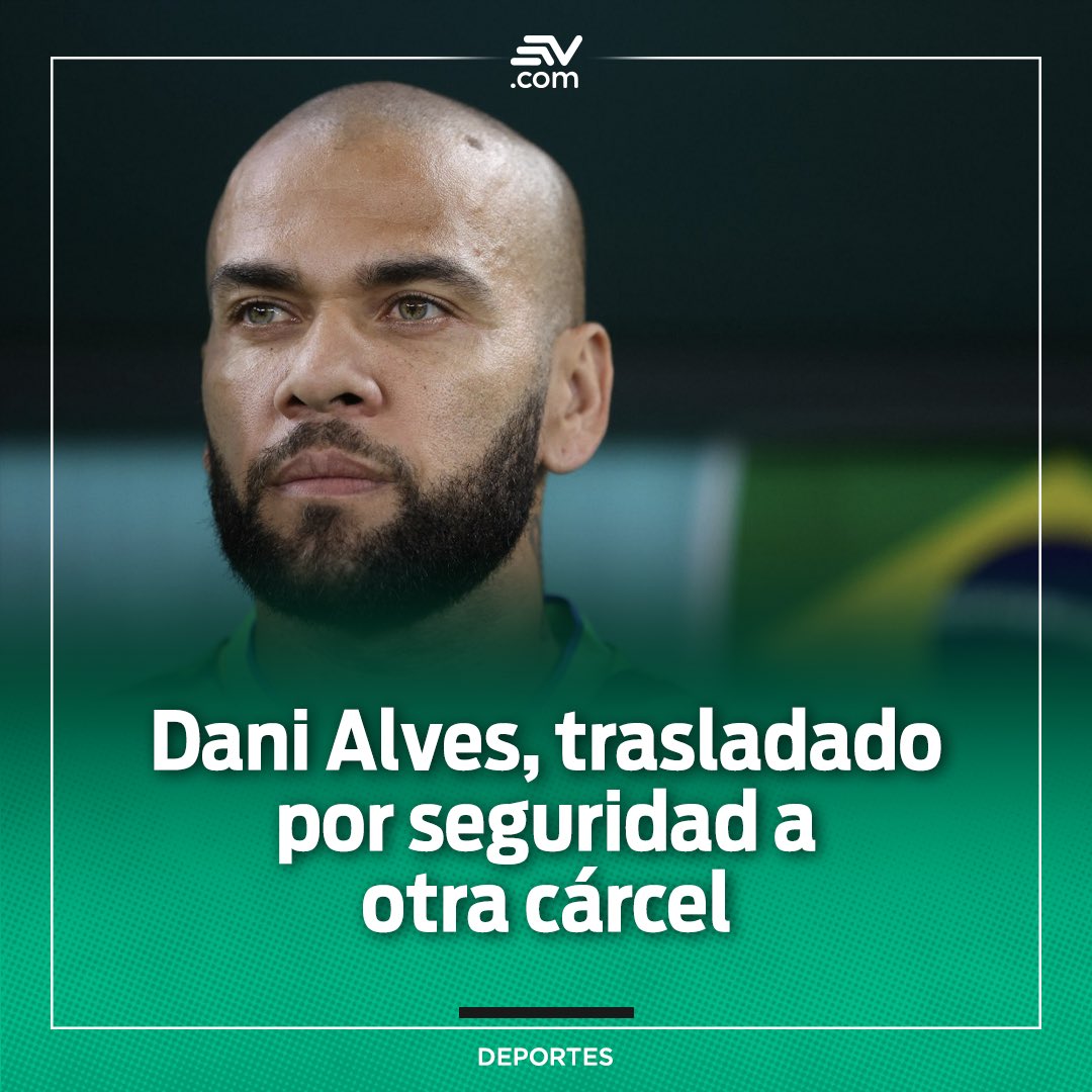 EcuavisaInforma's tweet photo. 📌 Dani Alves ha sido trasladado al módulo de ingresos de la cárcel Brians 2 que cuenta con espacios menos masificados y más seguros.

Los detalles 📲 https://t.co/ggGfXxfv17 https://t.co/lh8mbUA1Hi