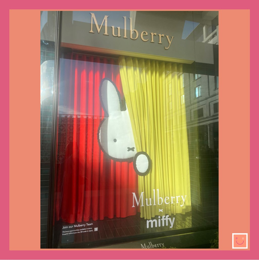 This weekend marked the start of the Lunar New Year celebrations as we head into the year of the Rabbit! 🐇 🎊 

We spotted the Miffy’s x Mulberry collection in the Covent Garden Mulberry store window, featuring the iconic Miffy bunny peaking behind from a colourful curtain🐰