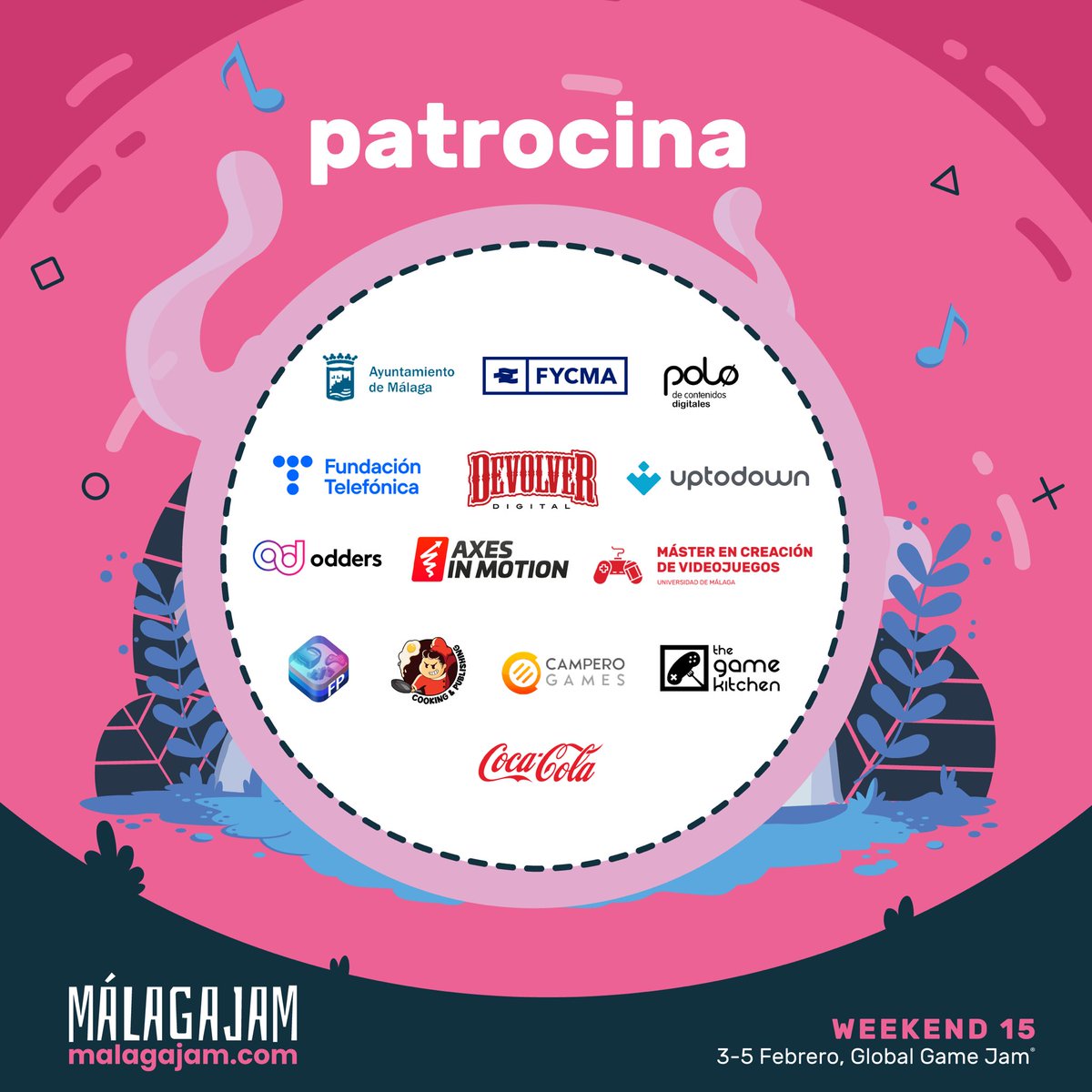 sin su ayuda no podríamos!!! queremos recordar a nuestros patrocinadores de esta #MJW15 

en el <a href="/PoloDigitalMLG/">Polo Nacional de Contenidos Digitales</a> y parte de <a href="/42malaga_ft/">42 Málaga</a> <a href="/fundacionTef/">Fundación Telefónica</a> del 3-5 de febrero 🫡🫡🫡

#GGJ23