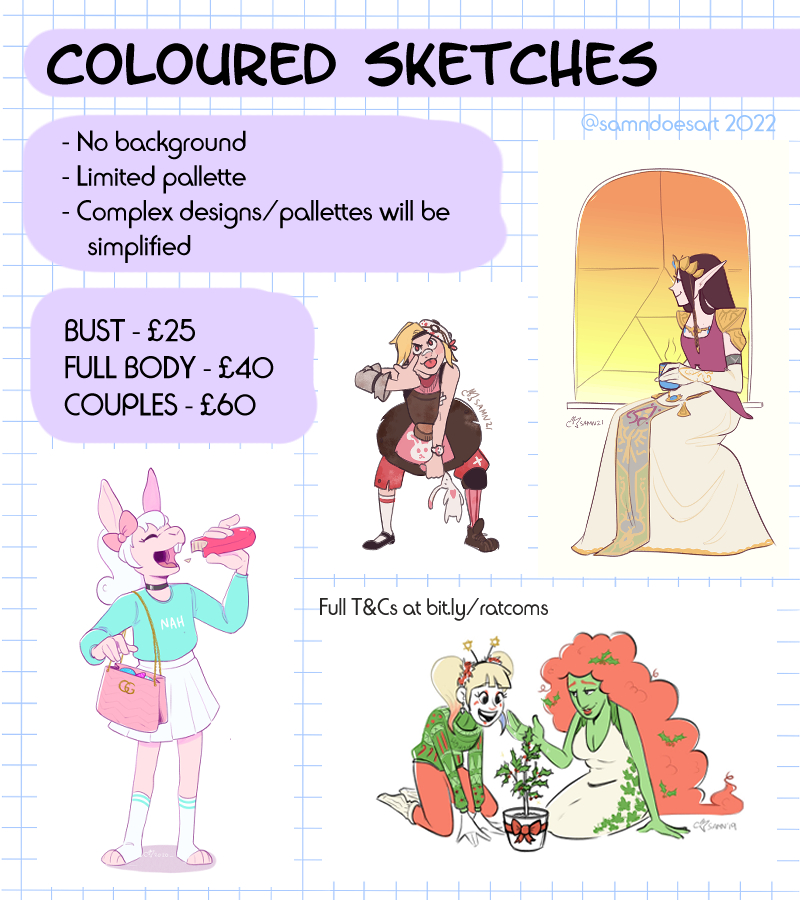 COMMISSIONS OPEN! ✨✨ i've got a completely clear queue right now, DM or email me and we'll work it out 