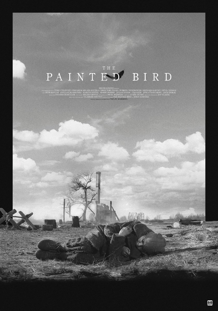 Gokaiju's tweet photo. #BlurayCover of #ThePaintedBird directed by #VáclavMarhoul for @SpectrumAsie 🤍🖤 https://t.co/iRpK3X7Tc3