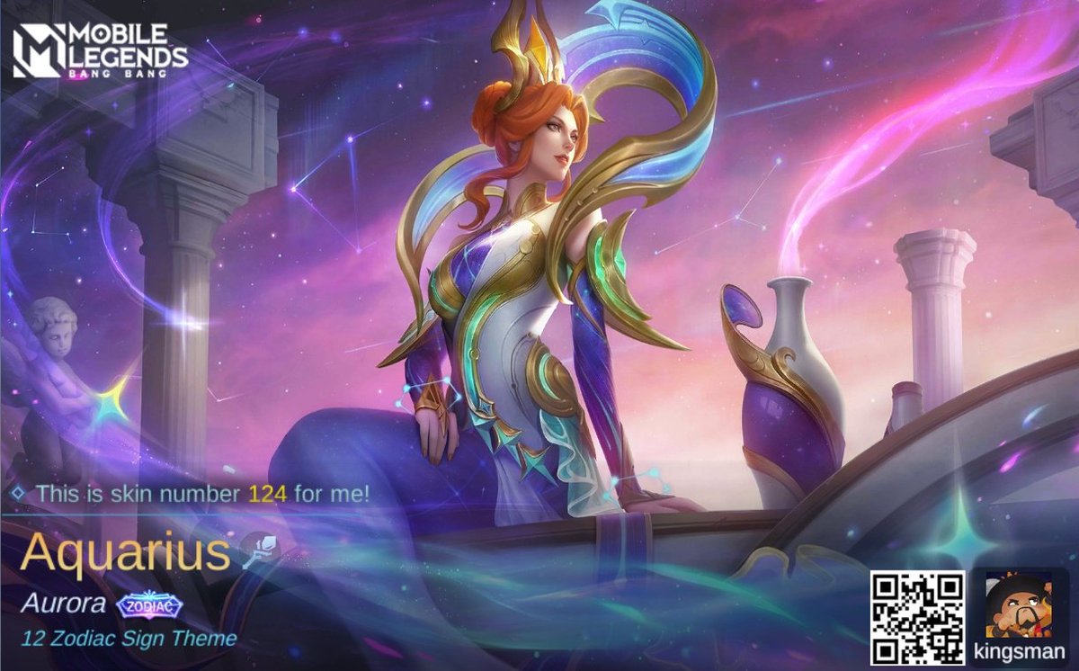 axceledeanr's tweet photo. I just obtained a new skin Aquarius in Mobile Legends: Bang Bang! Let's face off against the world's best MOBA players together! 
https://t.co/jtEVSDBgVE https://t.co/AVjauXLFW3