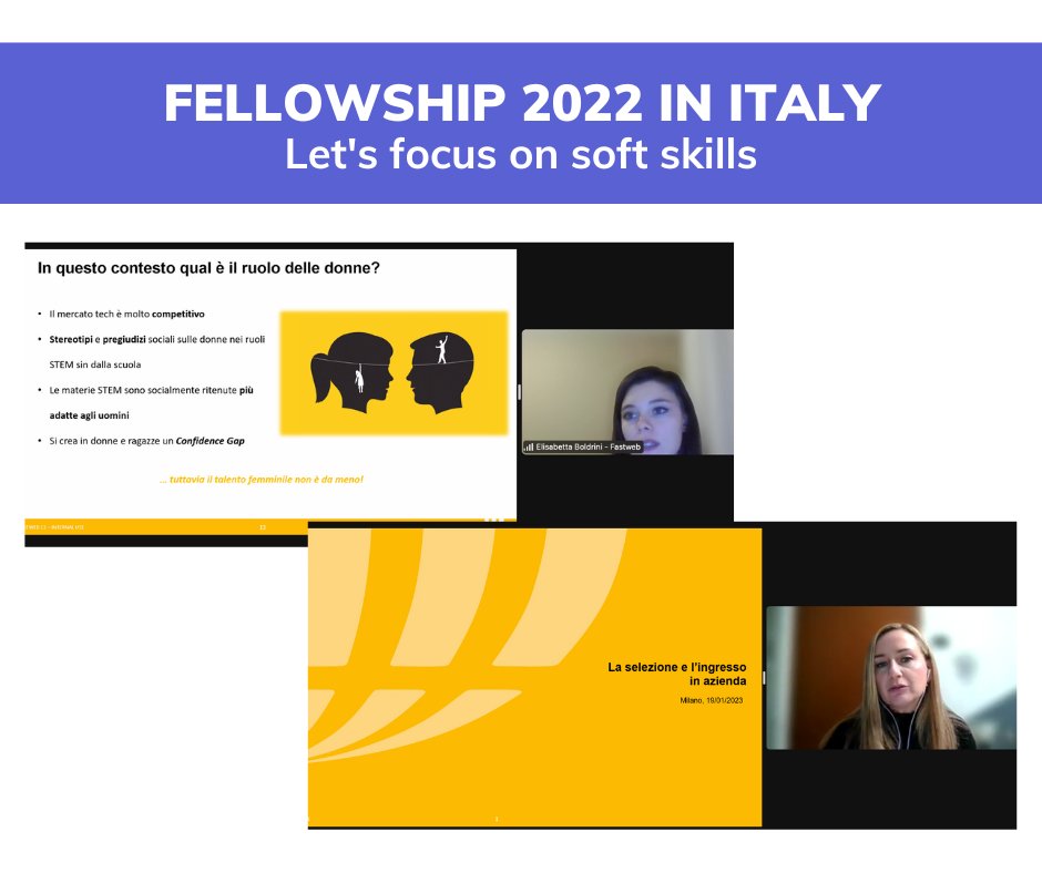 SistechGlobal's tweet photo. 💪 In Italy, the Fellowship continues with a session focused on #softskills with @FASTWEB introducing scouting, selection &amp; onboarding processes!

The Fellows also finished their CVs &amp; cover letter with their #Mentors 👩‍💻 #WomenInTech #WithRefugees https://t.co/1hAspNZ2TA