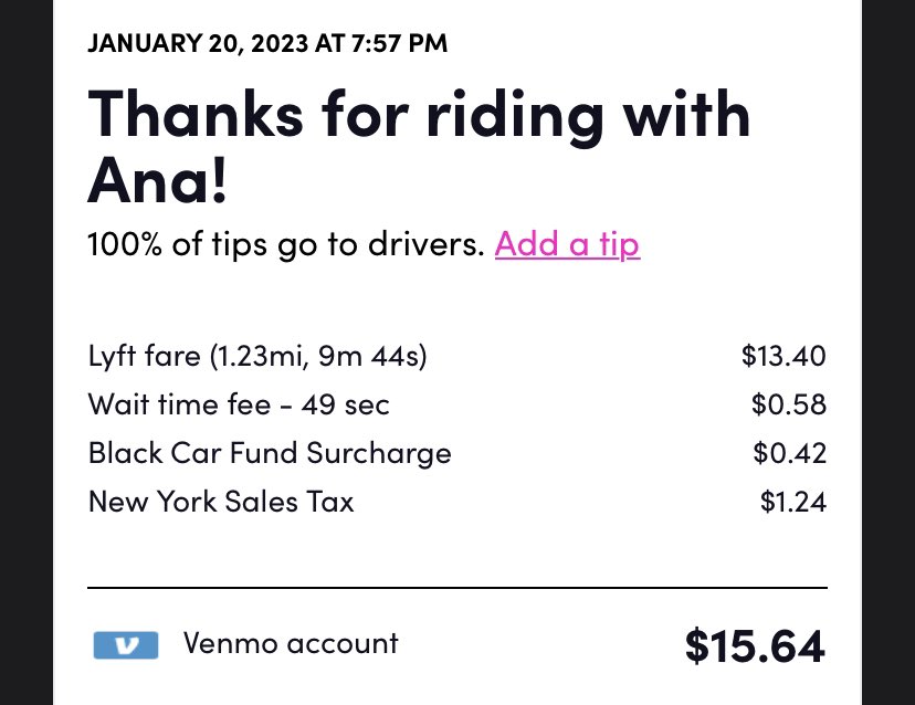 Marq 🐸 on Twitter "When did Lyft start charging a wait time fee?? Like