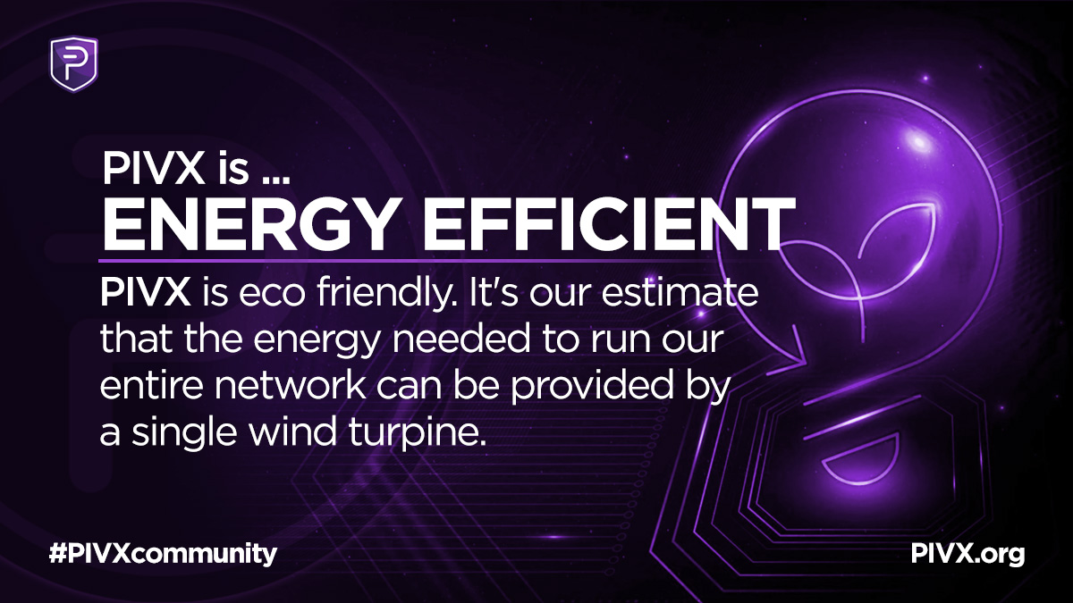 PIVXcommunity's tweet photo. PIVX is...Energy Efficient. 🔋
#HODL your $PIVX staking rewards for something fun and not towards paying your skyrocketing electrical bill.
https://t.co/tbV1QswjjC
https://t.co/KxJC6mEOIy
#MPW #energysaving https://t.co/3hIBYywDxr