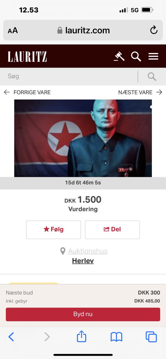 TheMoleUlrich's tweet photo. I am at the auction in the service of a good cause - feel free to bid, also abroad as the lecture is also given in English.
#danmarksindsamling
https://t.co/25O6k7iLEx https://t.co/eEutxxzNVV