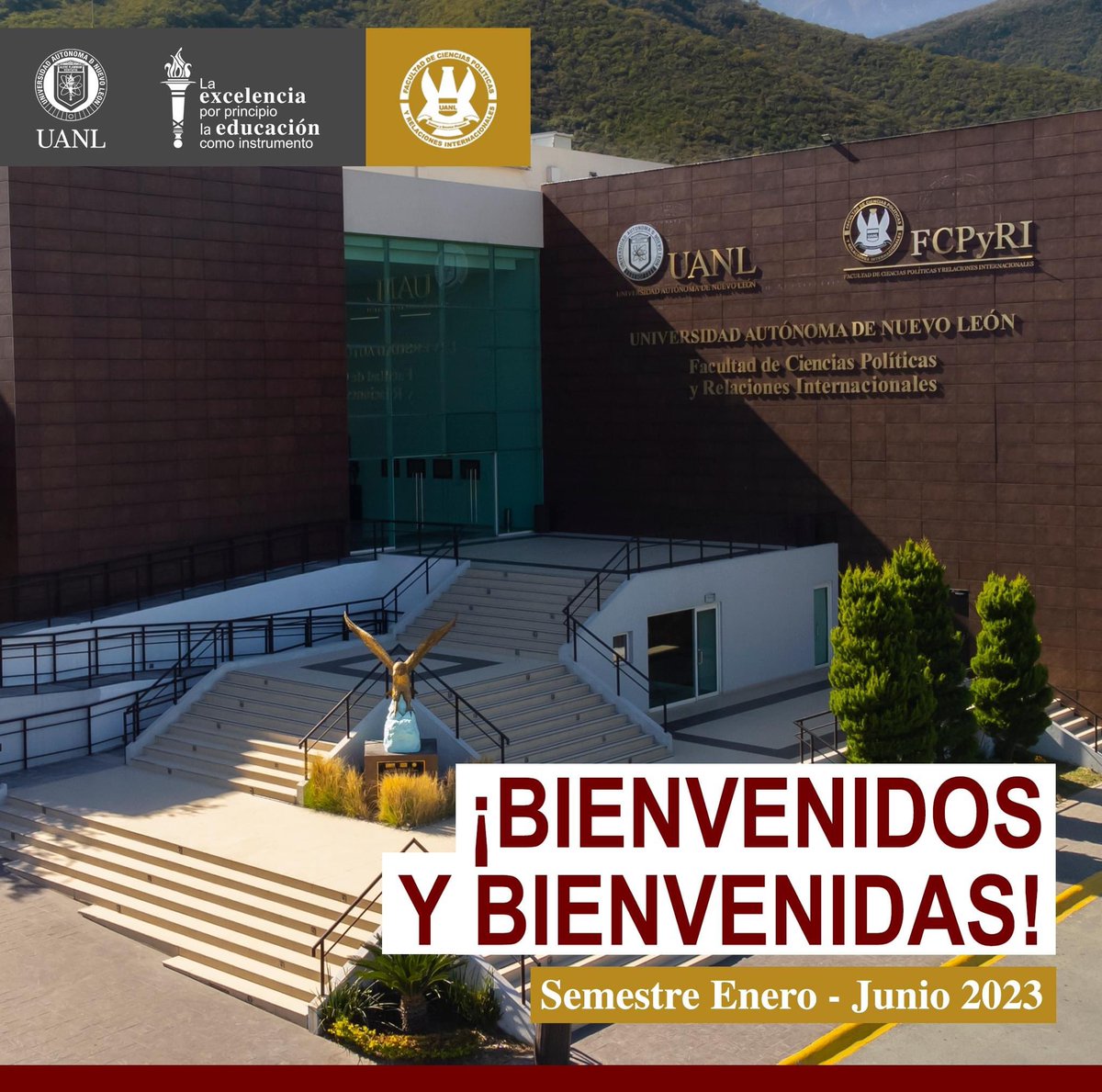 ¡Bienvenidas y bienvenidos al Semestre Enero - Junio 2023! Les deseamos el mayor de los éxitos en este nuevo periodo académico. #uanl