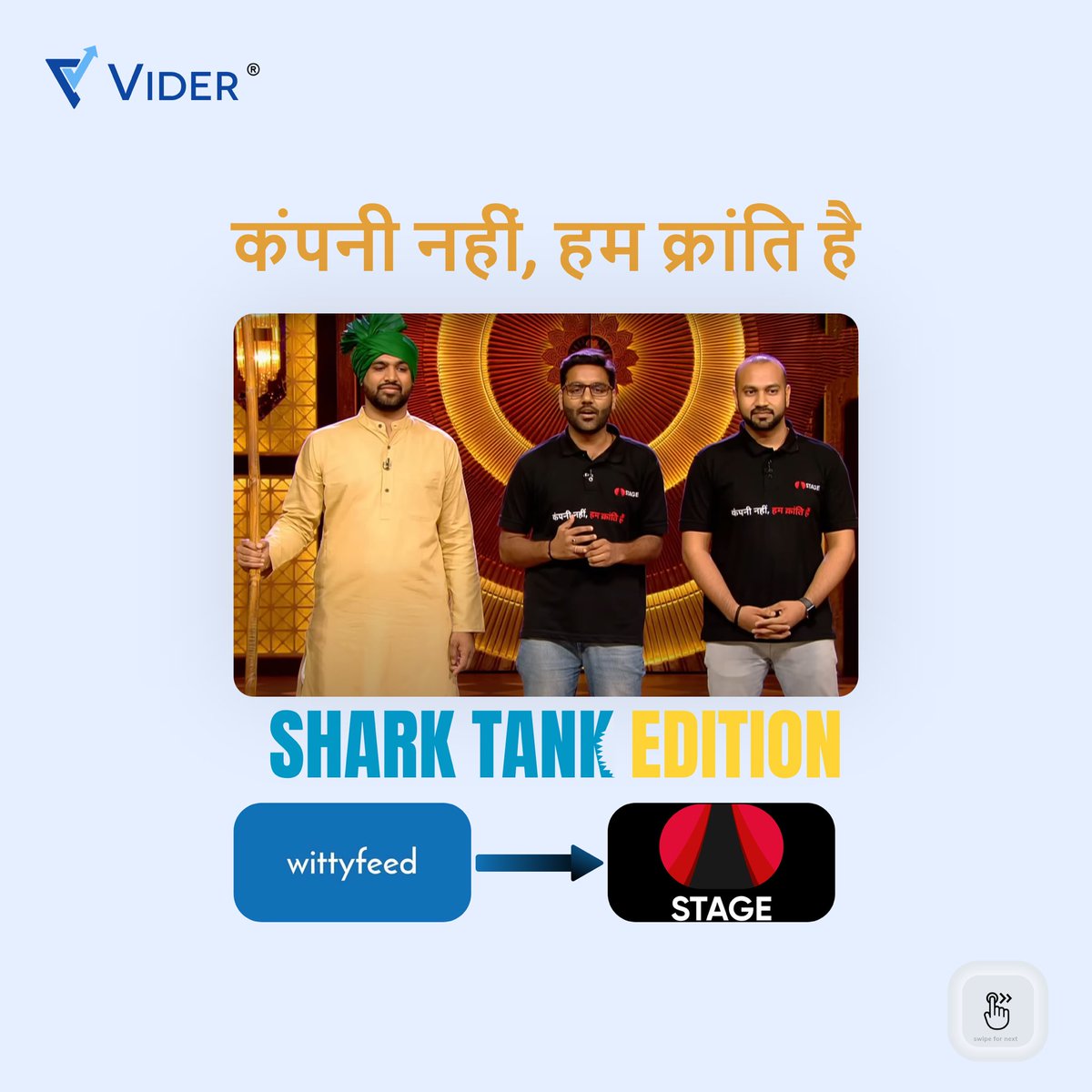 Vider_India's tweet photo. The never give up attitude by entrepreneur’s - Shark tank india edition.
.
@amangupta0303 @peyushbansal @STAGEdotin
.
#sharktank #shark #stage #wittyfeed #sharktankindia #amangupta #india #hyderabad #telangana #sonyliv #investment #peyushbansal #entrepreneur #Trending https://t.co/ZMn3SolLnE