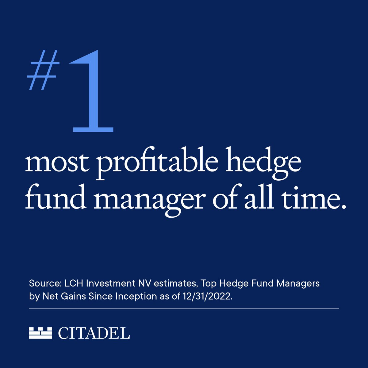 Our firm has been recognized as the #1 most profitable hedge fund manager of all time. Congratulations to our teams for this extraordinary accomplishment!