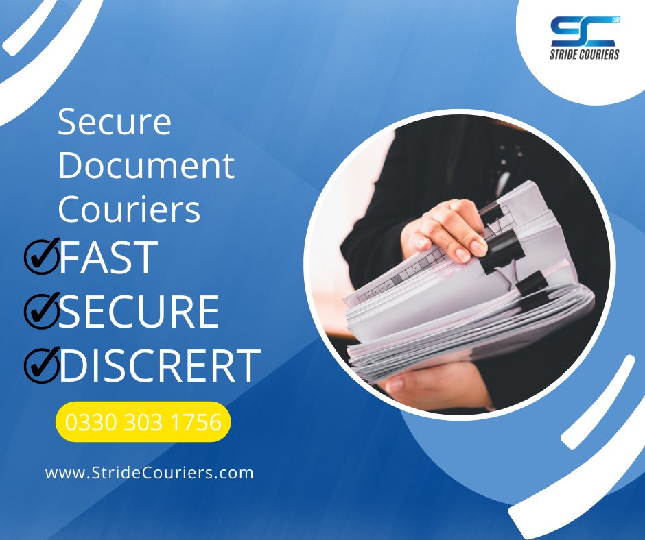 At Stride Couriers we offer a Secure, Fast and Discreet Delivery Service.

Why not contact us today 0330 303 1756 or Email us on enquiries@stridecouriers.com

#documents #legaldocuments #conveyancing #courier #businesstobusiness #b2b #documentcourier #fast #professional #reliable