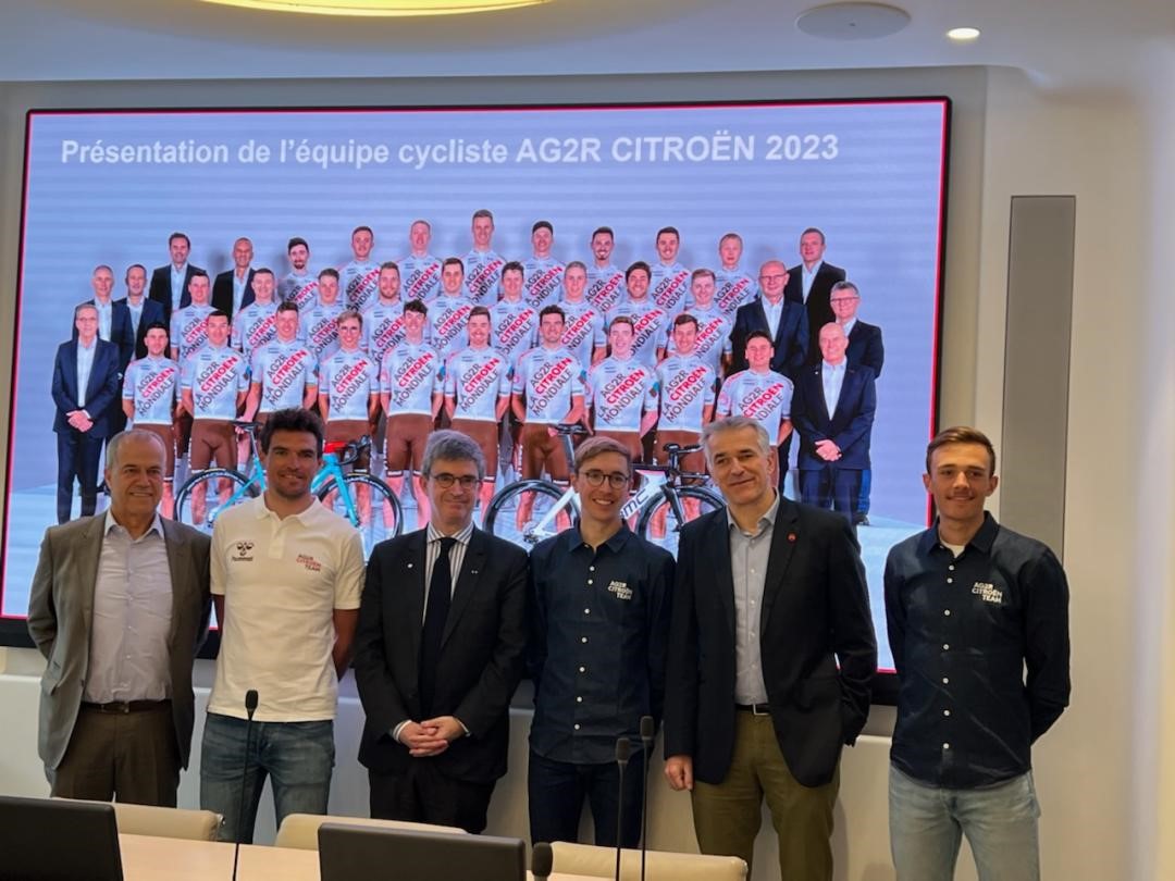🚴 Je suis très heureux d’avoir présenté vendredi dernier les 2⃣9⃣ coureurs de notre équipe cycliste 2⃣0⃣2⃣3⃣ @AG2RCITROENTEAM ainsi que nos ambitions pour la saison qui s’ouvre 👉 linkedin.com/posts/brunoang…

#cyclisme #vélo #TourDeFrance #ag2rcitroenteam #ag2rlamondiale