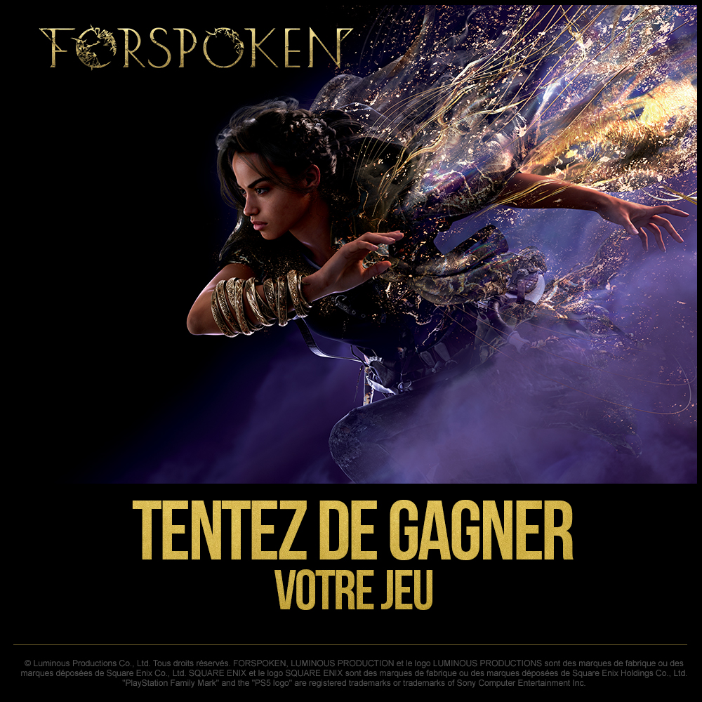 #Forspoken est DISPO sur #PS5 ! Tentez de gagner votre jeu 🔥

➡ Like, RT &amp; Follow <a href="/Micromania_Fr/">Micromania-Zing</a>⁣⁣⁣⁣⁣⁣⁣⁣⁣⁣⁣⁣⁣⁣⁣⁣⁣
➡ Mentionnez un ami en réponse avec #ForspokenMicromania⁣⁣⁣⁣⁣⁣⁣⁣⁣⁣⁣⁣⁣⁣⁣⁣⁣
⁣⁣⁣⁣⁣⁣⁣⁣⁣⁣⁣⁣⁣⁣
TAS dans 1 semaine