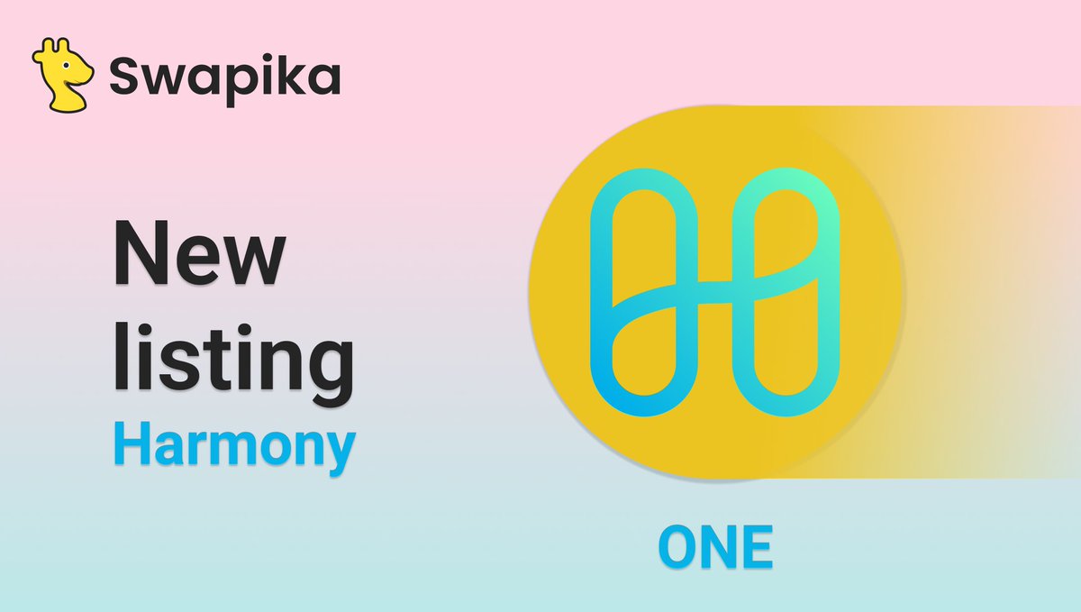 Exchangio's tweet image. Great news for @harmonyprotocol holders✨

$ONE is listed on swapika.com and can be exchanged with other 700+ assets🤩

#Harmonyone is an open and fast blockchain. Harmony mainnet runs Ethereum applications with 2-second transaction finality and 100 times lower fees🔥