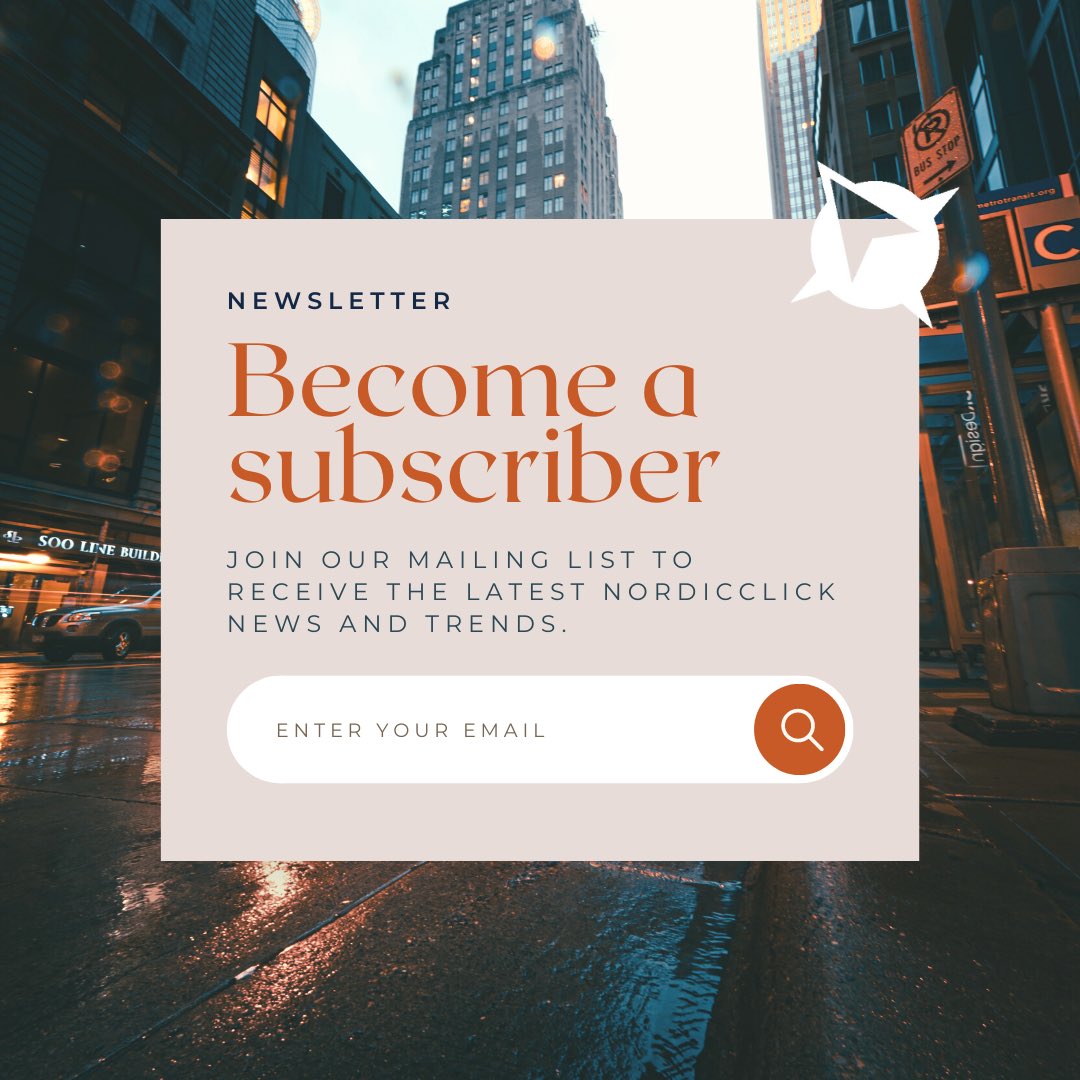Have your subscribed to our newsletter yet? 👀 Stay up to date on the latest NordicClick news, marketing trends, and more! Our January letter is launching this week and you won’t want to miss it! bit.ly/3O8KRtS