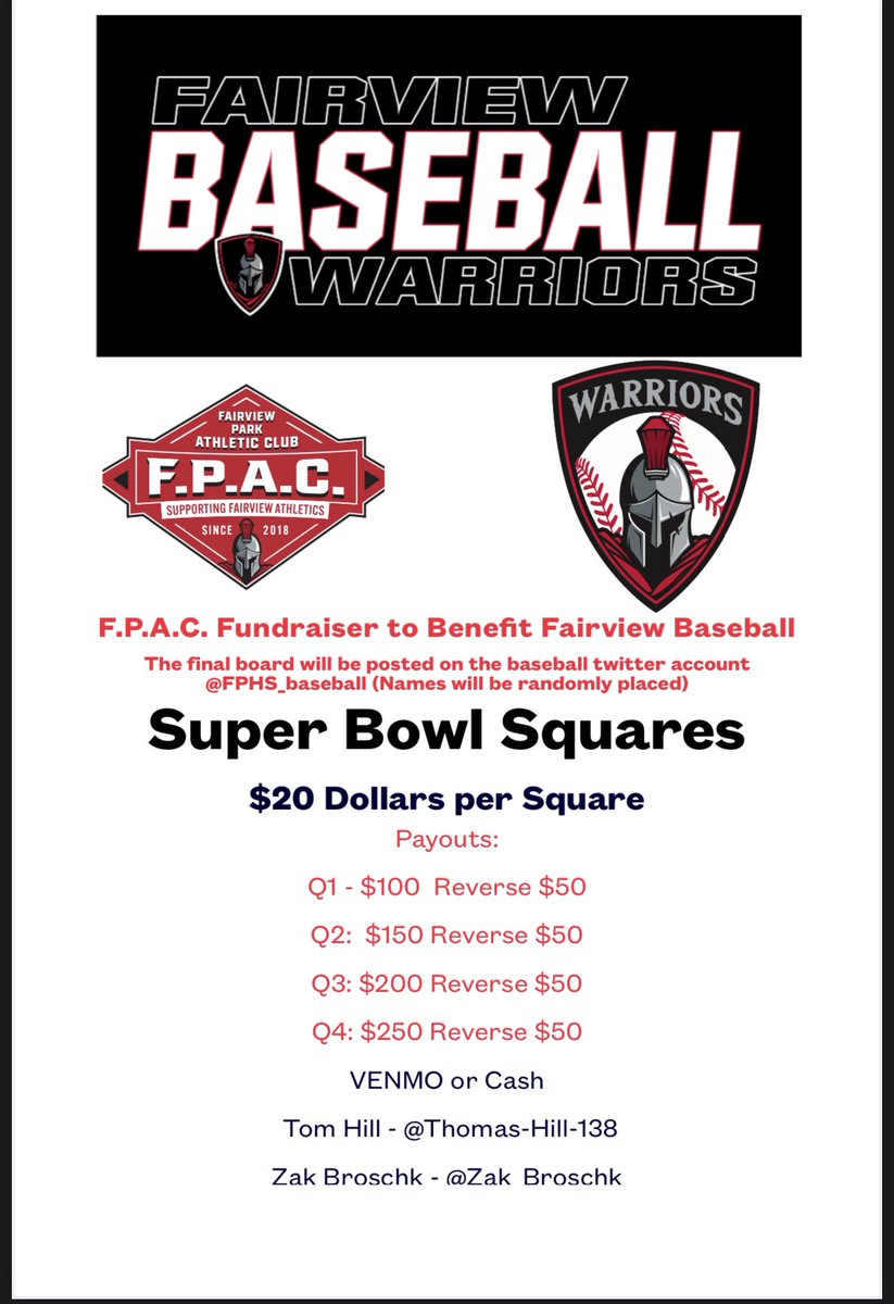 Fairview Warriors Baseball tweet media