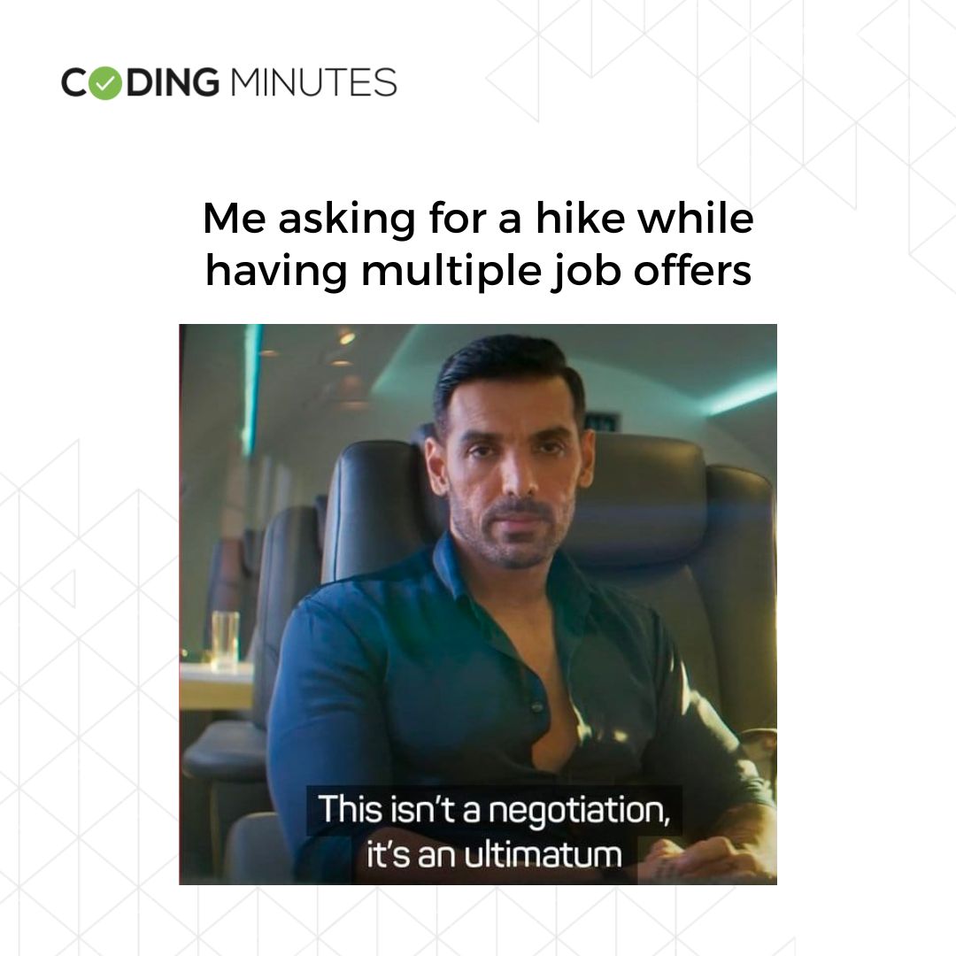 MinutesCoding's tweet image. Got it! 🤭
.
.
.
#CodingMinutes #Coding #Programming #JohnAbraham #Netflix