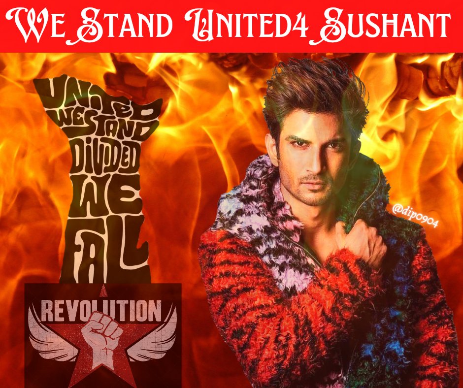 It's a known 
fact that 
WE 
the SSRIANS are 
🤝💪✊
United By Sushant 💖