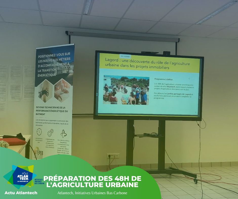 PBCAtlantech's tweet photo. 📆 Ce matin, sur Atlantech : réunion préparatoire pour une programmation coordonnée des acteurs sur Lagord en vue des 48h de l’agriculture urbaine https://t.co/i2DBJUbcWf