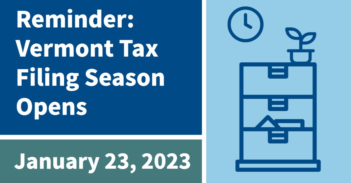 Vermont.gov on Twitter "RT VTDeptTaxes VTDeptTaxes starts accepting