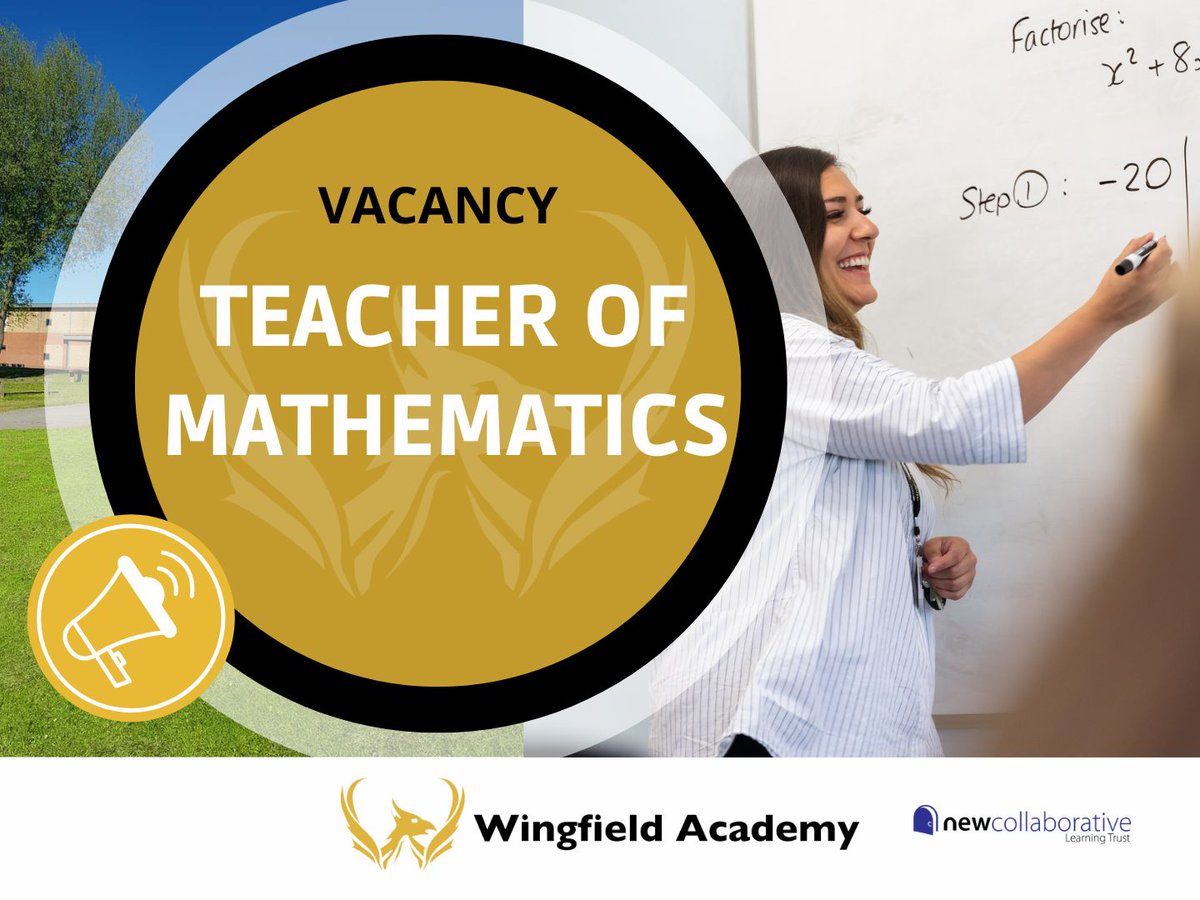 WingfieldAcad's tweet photo. We are seeking to appoint a talented, enthusiastic and passionate teacher of Mathematics.

 Find out more on our Trust vacancies page

https://t.co/11oa1Ubsqy https://t.co/LAUv4GipG9