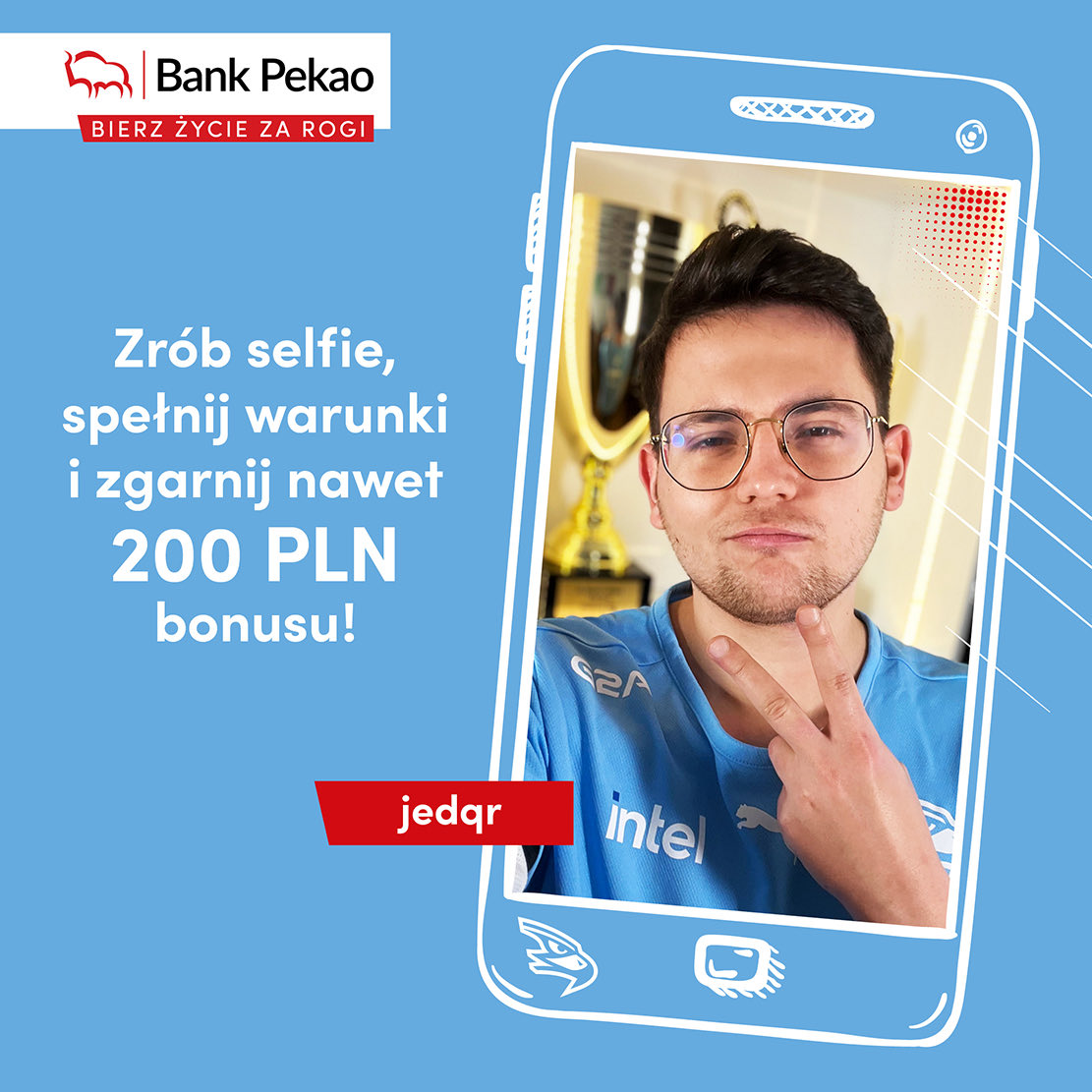 Jesteś graczem, więc głupio byłoby z tego nie skorzystać: bit.ly/agopekao
 
Promocja „Otwórz Konto na selfie i otrzymaj nagrodę 200 zł" trwa do 15.03.2023 r.

#reklama