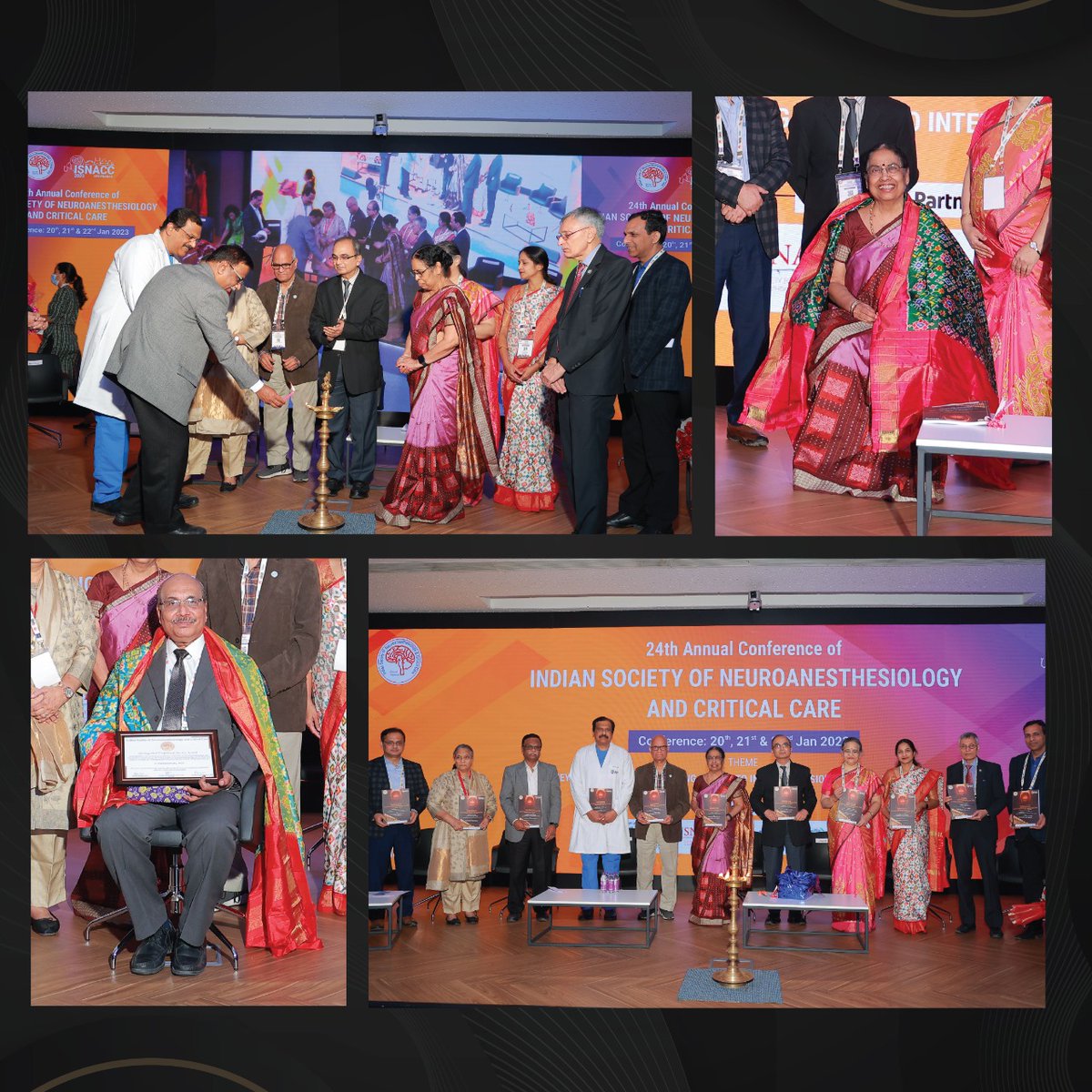 AIGHospitals's tweet photo. The 24th Annual Conference of the Indian Society of Neuroanesthesiology and Critical Care went on successfully with 350+ delegates. We are thankful to the ISNACC committee for giving us this opportunity.
#AIGHospitals #ISNACC #CriticalCare #Neuro #Conference https://t.co/eDsM12w24c