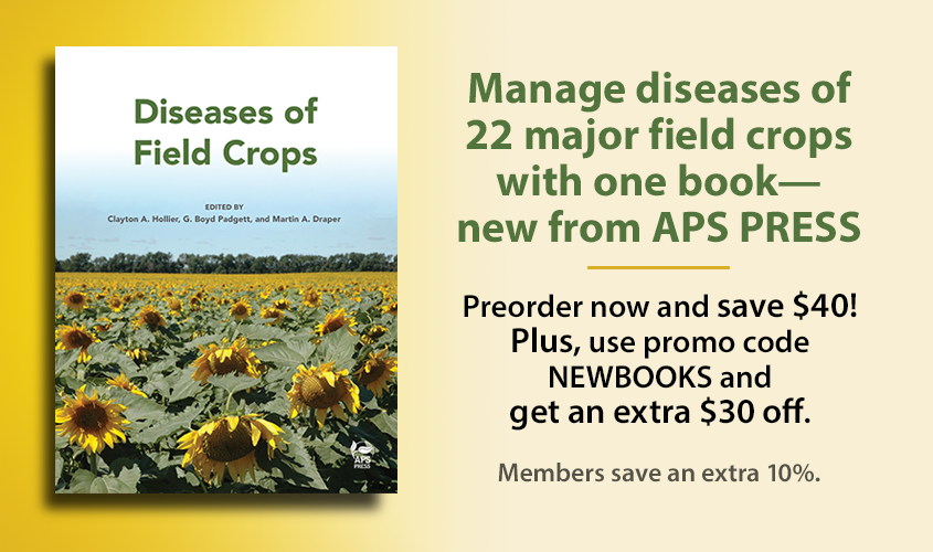 plantdisease's tweet photo. Excel in your field with this straightforward crop disease text—new from APS PRESS!
Don't miss the introductory offer; preorder now and save a total of $70 with promo code NEWBOOKS. Members save an extra 10%.
PREORDER: https://t.co/Has2K2y4b7
#APSPRESS #planthealth https://t.co/20UYCrijvY