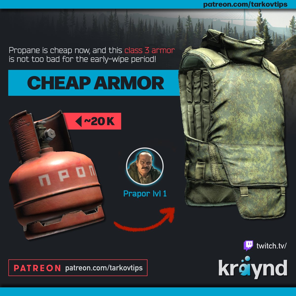 Tarkov Tips by kraynd on Twitter "Can't afford an armor? Consider this
