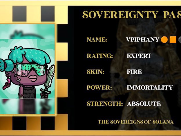Thank you @TheSovereignNFT for giving ya girl this amazing pass and making me immortal!