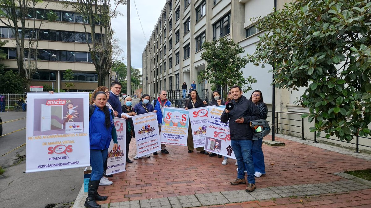 VelascoDorimar's tweet photo. #PTAENCRISIS #CRISISADMINISTRATIVAPTA Presente por la esencia del PTA, en coherente con la formación presencial @petrogustavo @FranciaMarquezM @agaviriau @hbayonar @RinconferE @danielsamper @Monyrodriguezof @gustavoBolivar 
Gran plantón el lunes 23 de enero 2023. https://t.co/qSmhShSmbY