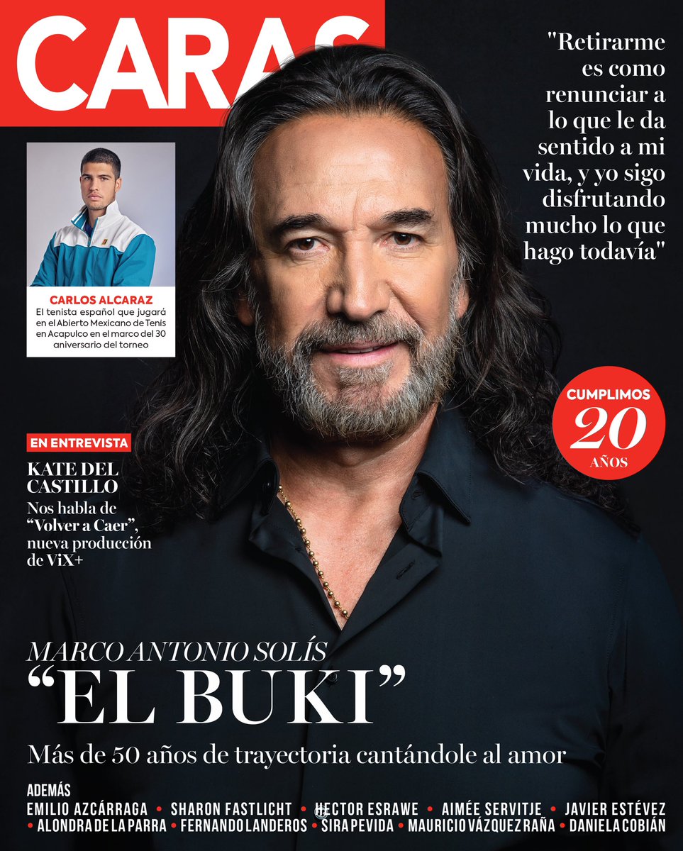 CARASmexico's tweet photo. Ve antes que nadie un adelanto de nuestra nueva edición de #CARASfebrero con @MarcoASolis en portada de nuestro 20 aniversario. 

https://t.co/lBHeaGBJcB https://t.co/9VMSAsPKDx