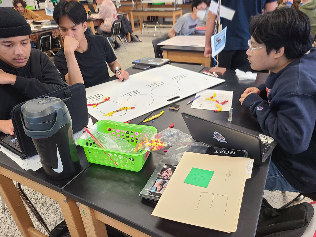 Modeling meiosis and using Flip to record and explain the process in AP Bio today.