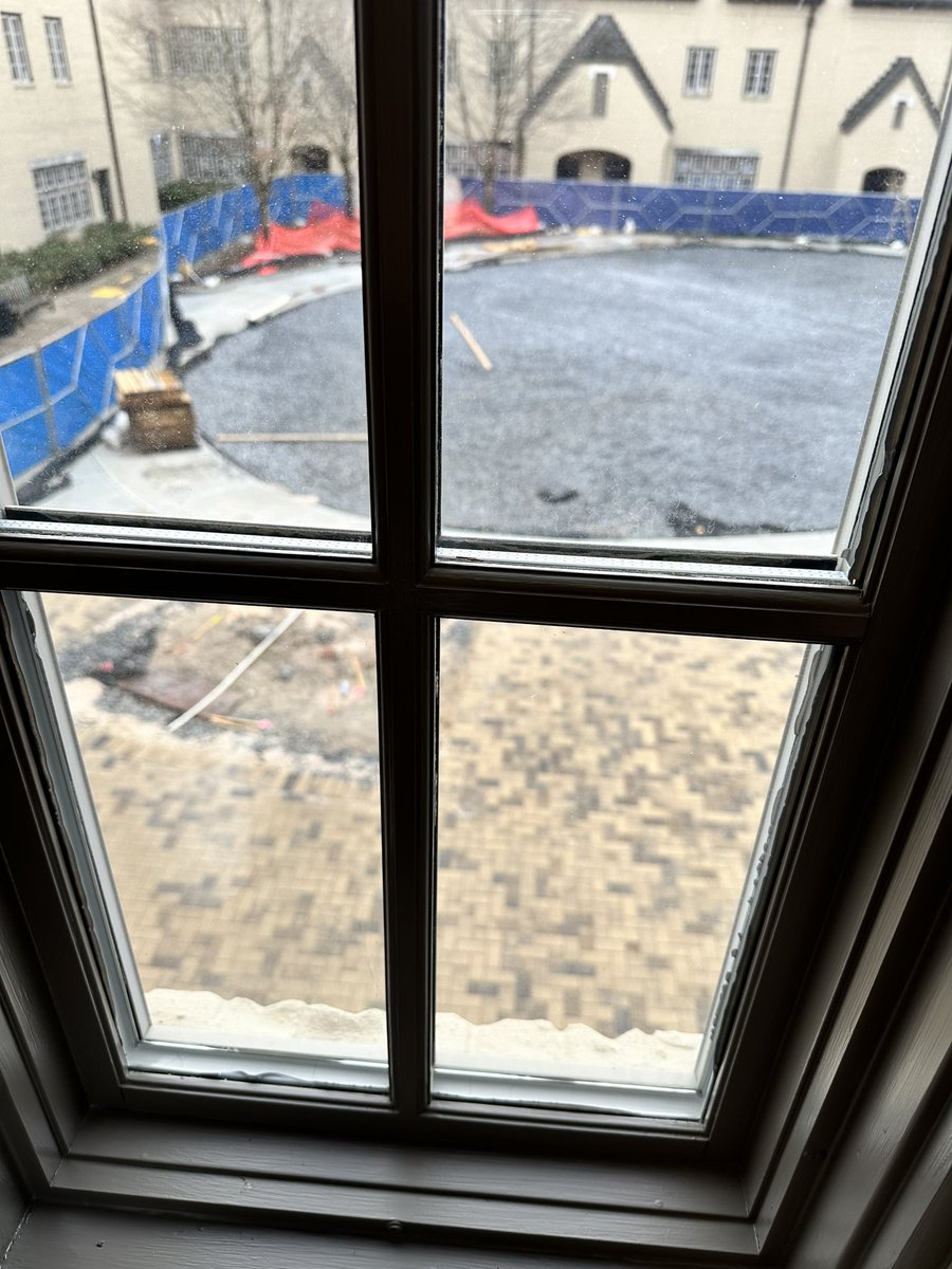 So much progress outside the UED music room window! #trinitylearns #inspireexcellence #childrenatplay <a href="/trinityatl/">Trinity School</a>