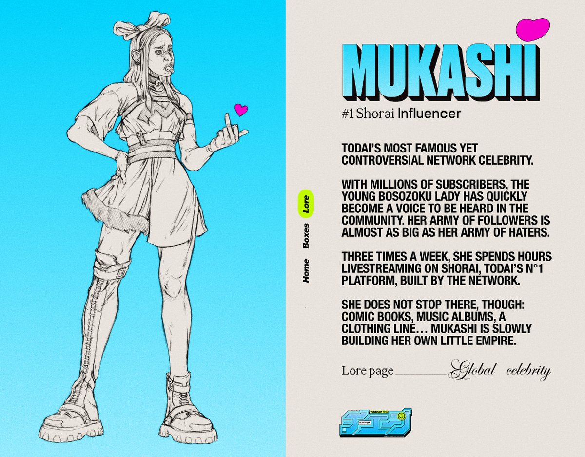 The Lore page is now out on chainzoku.io/lore 🗺️📍

Interactive map, history, economy and... celebrities, like Mukashi here 🩹❤️

Out of the 8 local celebrities, who do you identify with the most and why? 💭

Let us know below, best answers will win 500 goens 💰